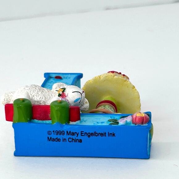 Vintage Mary Engelbreit Ink Letter L Small 2.5" Decorative Item Lamp Lamb Leaf - Picture 4 of 4